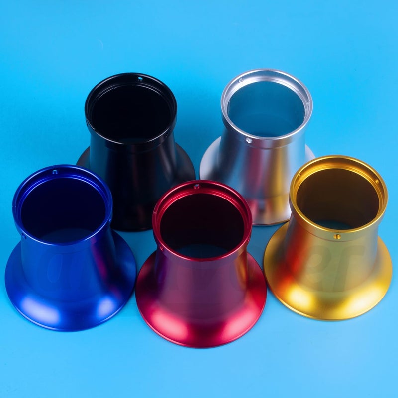 amavoler 50mm Carburetor Air Filter Trumpet Velocity Stack Funnel CNC Alloy Parts Fit for PE VM 21mm,24mm,26mm,28mm,30mm, for Honda Yamaha Kawasaki ATV Dirt Bike Carb Intake Wind Horn Cup. (black) - Image 4